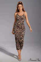Kailani Leopard Stylish Bodycon Dress