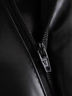 Karine Front Zipper Mini Skirt