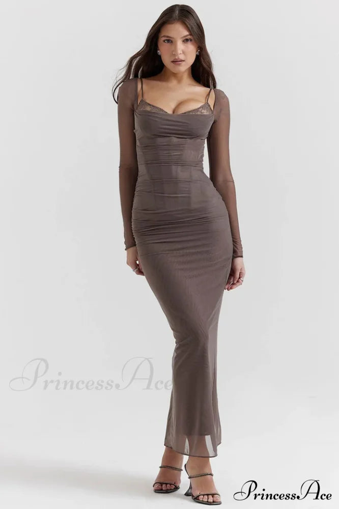 Katarina Black Stylish Maxi Dress