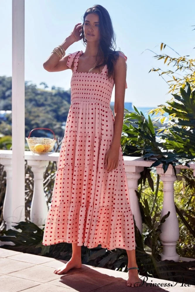 Katie Smocked Stylish Maxi Dress