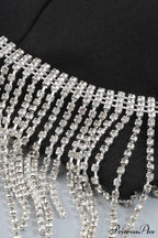 Keturah Crystal Stylish Embellished Midi Dress