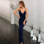 Kirsten Velvet Stylish Wrap Formal Dress
