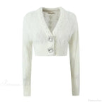Knit Diamond Pink Cardigan
