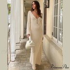 Knit Flare Stylish Long Sleeve Dress