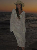 Knit Flare Stylish Long Sleeve Dress