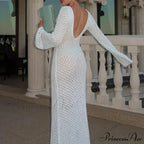 Knit Flare Stylish Long Sleeve Dress