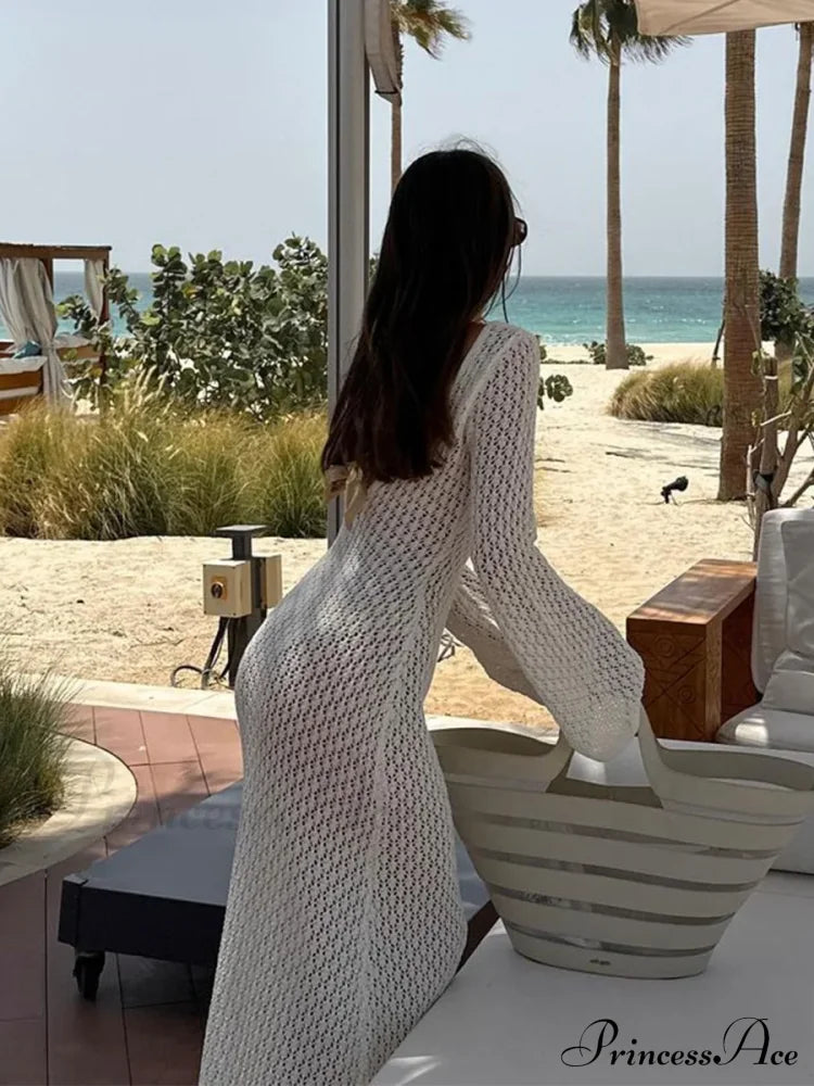 Knit Flare Stylish Long Sleeve Dress