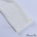 Knit Sweater Stylish Cropped Sleeve