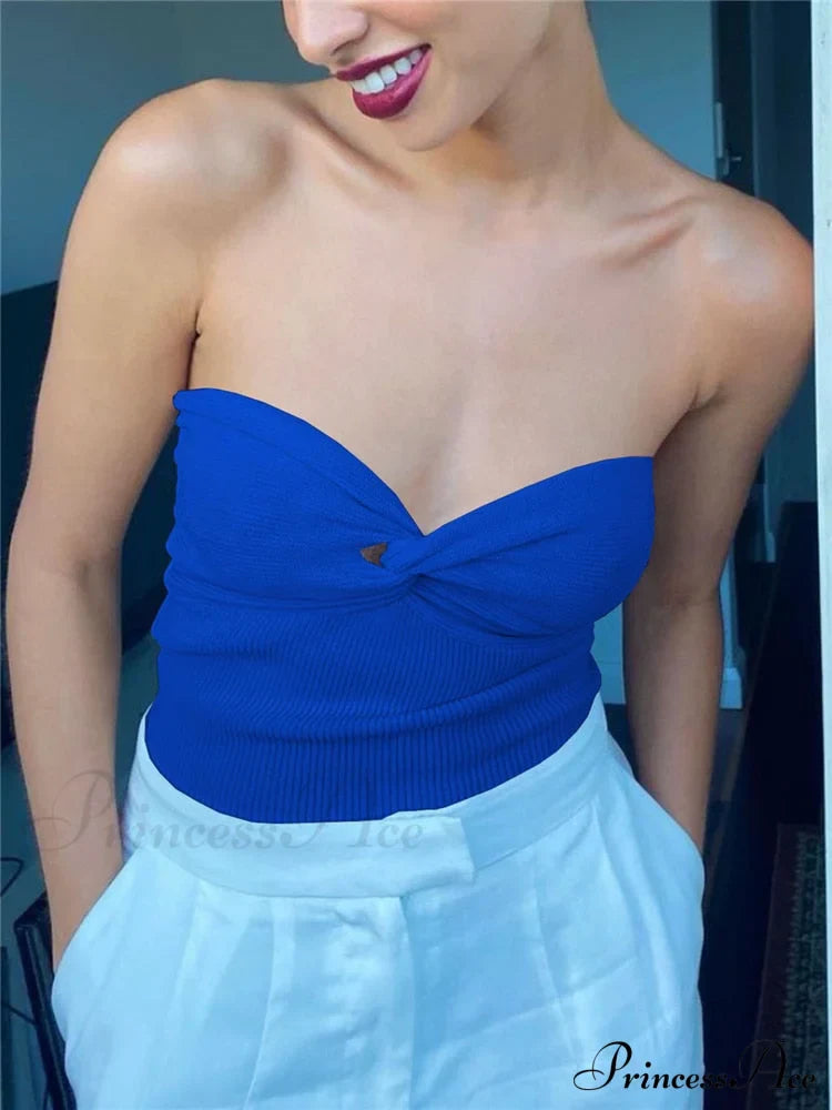 Knit Twisted Stylish Tube Top