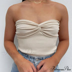 Knit Twisted Stylish Tube Top