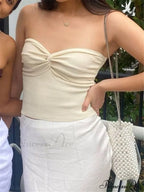 Knit Twisted Stylish Tube Top