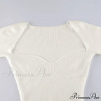 Knitted Sleeves Gown and Women Long Sweater Shoulder Off with Design