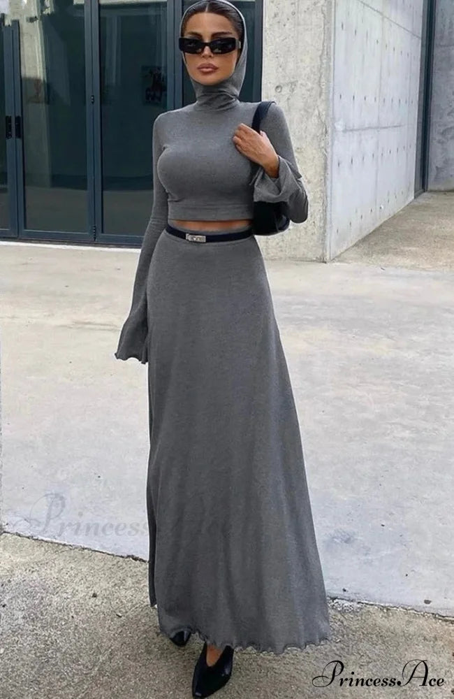 KORI KNITTED Stylish TWO PIECE SET