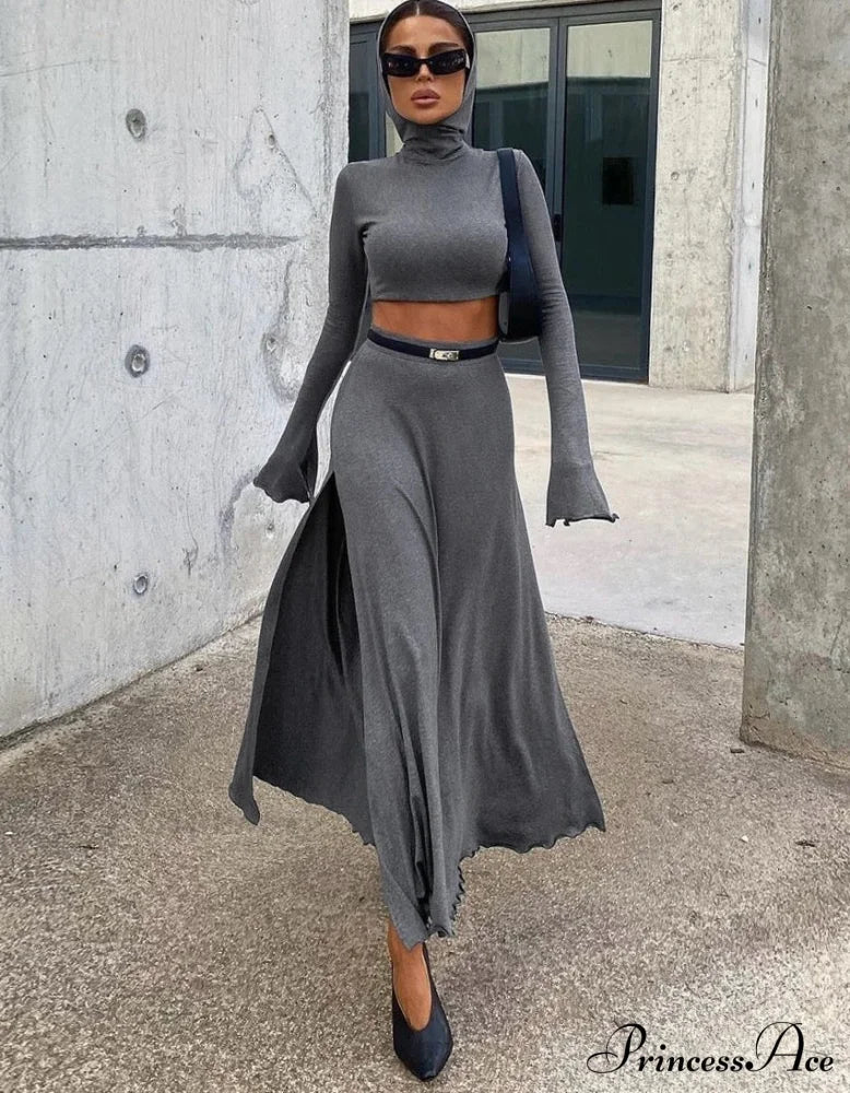 KORI KNITTED Stylish TWO PIECE SET