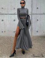 KORI KNITTED Stylish TWO PIECE SET