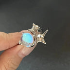 Kpop Dark Geometric Gothic Star Ring