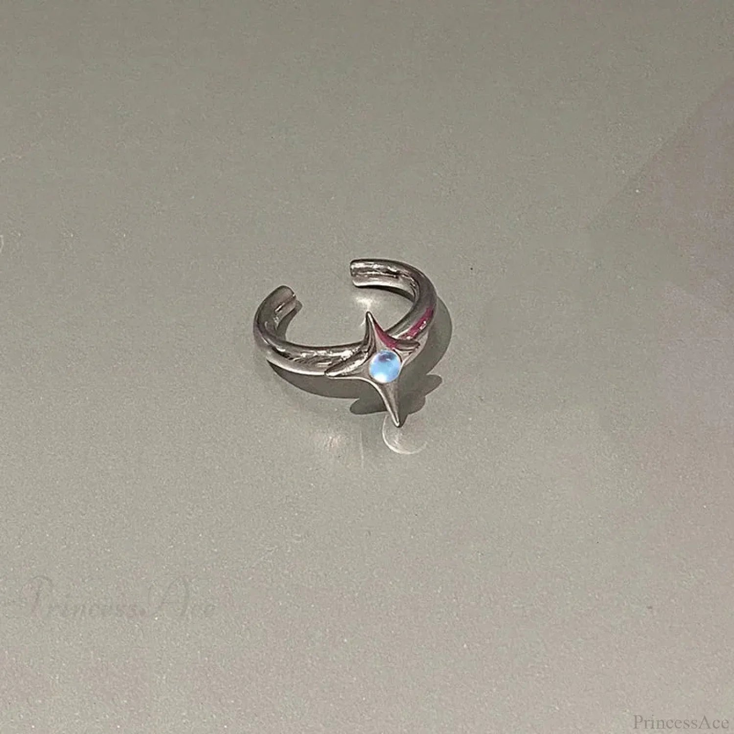Kpop Y2K Crystal Heart Butterfly Gothic Ring