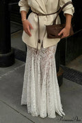 Lace Maxi Mermaid Skirt