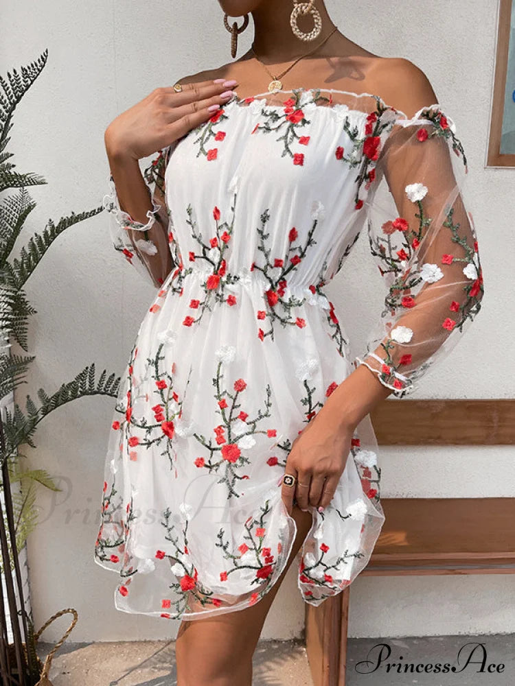 Lace Off-The-Shoulder Dress