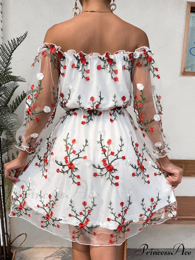 Lace Off-The-Shoulder Dress