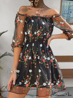Lace Off-The-Shoulder Dress