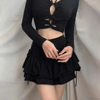 Lace Plaid Gothic Lolita Skirt