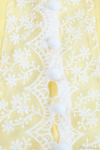 Lace Ruffle Sleeveless Tie Cami Top