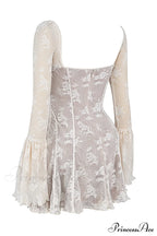 Lace Serenade Flare Charming Sleeve Mini Dress