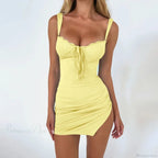 Lace Strapless Slim Vacation Dress