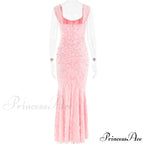 Lace Textured Strap Charming Wrap Midi Dress