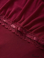 Lace Trim Graceful Strapless Corset Top