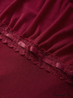 Lace Trim Graceful Strapless Corset Top