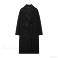 Lace-Up Mao Collar Big Lapel Overcoat