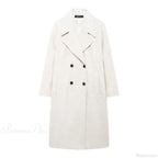 Lace-Up Mao Collar Big Lapel Overcoat