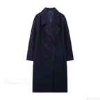 Lace-Up Mao Collar Big Lapel Overcoat