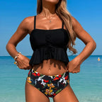 Lace Up Spaghetti Strap Two Piece Set