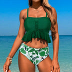 Lace Up Spaghetti Strap Two Piece Set