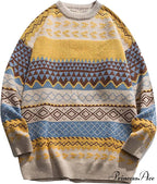Ladies Autumn/Winter Retro Striped Sweater