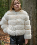 Ladies Fox Fur European Street Coat