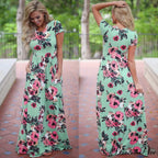 Ladies White Maxi Evening Party Dress