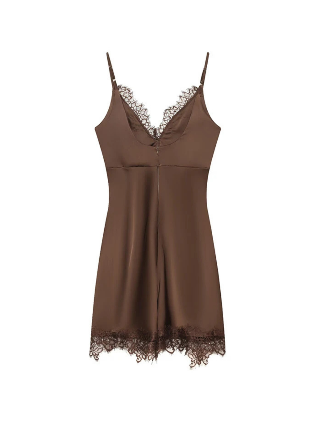 Lace Patchwork V Neck Sling Dress