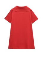 Always Chic Lapel Zip Mini Dress