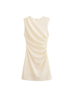 Elegant Style Draped Mini Mirage Dress