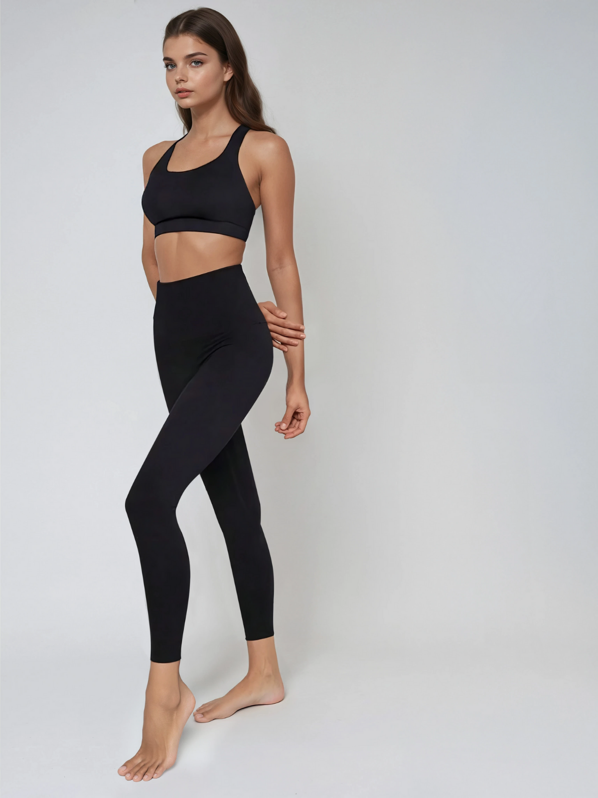 Ultra High Rise Leggings With 4 Way Stretch Non See Through Buttery Soft Tactel Fibre Pocket