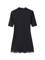 Lace Patchwork Cutout Mini Dress