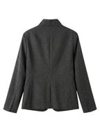 Funnel Neck Wool Blazer