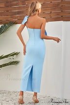 Lakelynn Ruffle Stylish Blue Maxi Dress