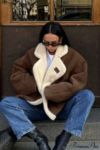 Lambswool Retro Loose Casual Coat