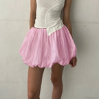 Lantern Puffball Elastic Skirt