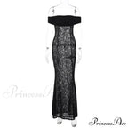Lantern Sleeve V-neck Trumpet Maxi Dress